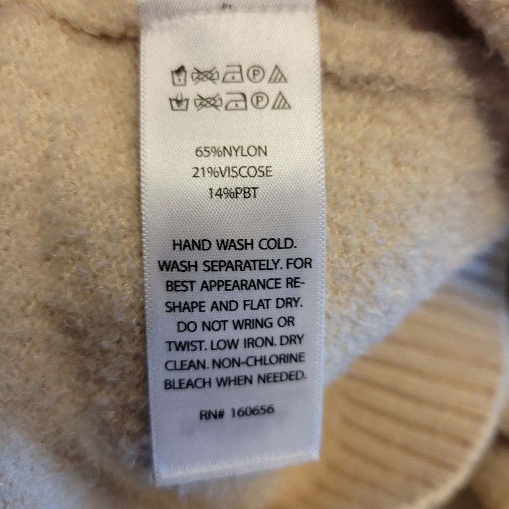 Joie Cream Cardigan Fuzzy Butter Soft Cardigan Women's Size Large - Picture 9 of 10